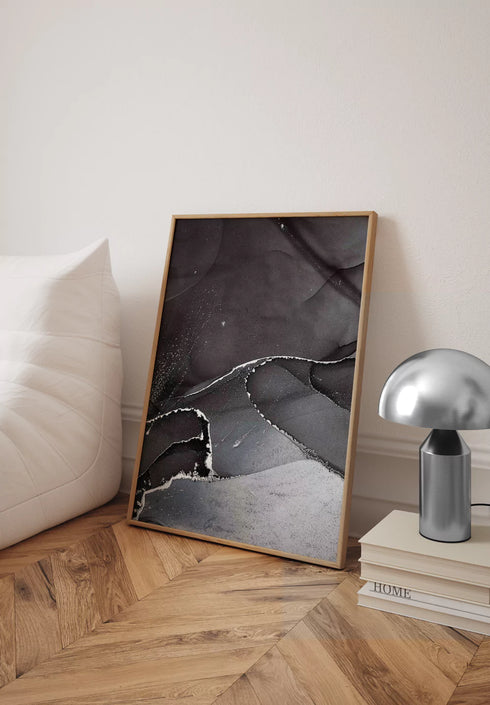 Ciemne Niebo Lewy Srebrny Plakat 50x70cm